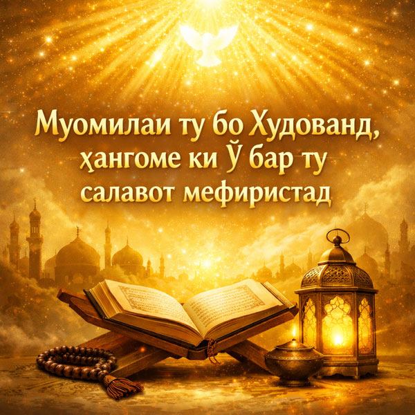 МУОМИЛАИ ТУ БО АЛЛОҲ ТАЪОЛО ЧИГУНА ХОҲАД БУД: ҲАНГОМЕ, КИ БАР ТУ САЛАВОТ ФИРИСТОД? -15